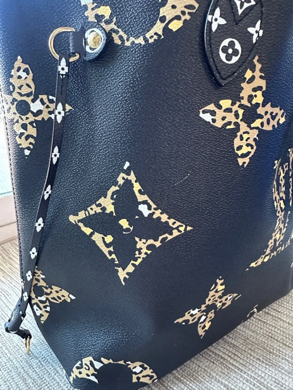Louis Vuitton Black & Tan Monogram Neverfull GM Tote Giant Ltd Edition Jungle - Picture 12 of 16